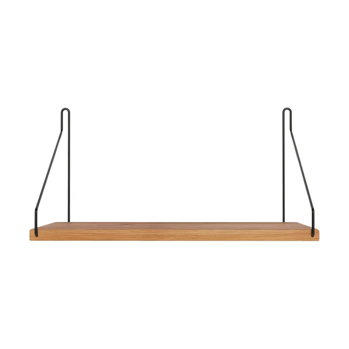 Single Shelf Wandregal - Eiche-Schwarz, 40x20 cm - FRAMA