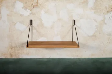 Single Shelf Wandregal - Eiche-Schwarz, 40x20 cm - FRAMA