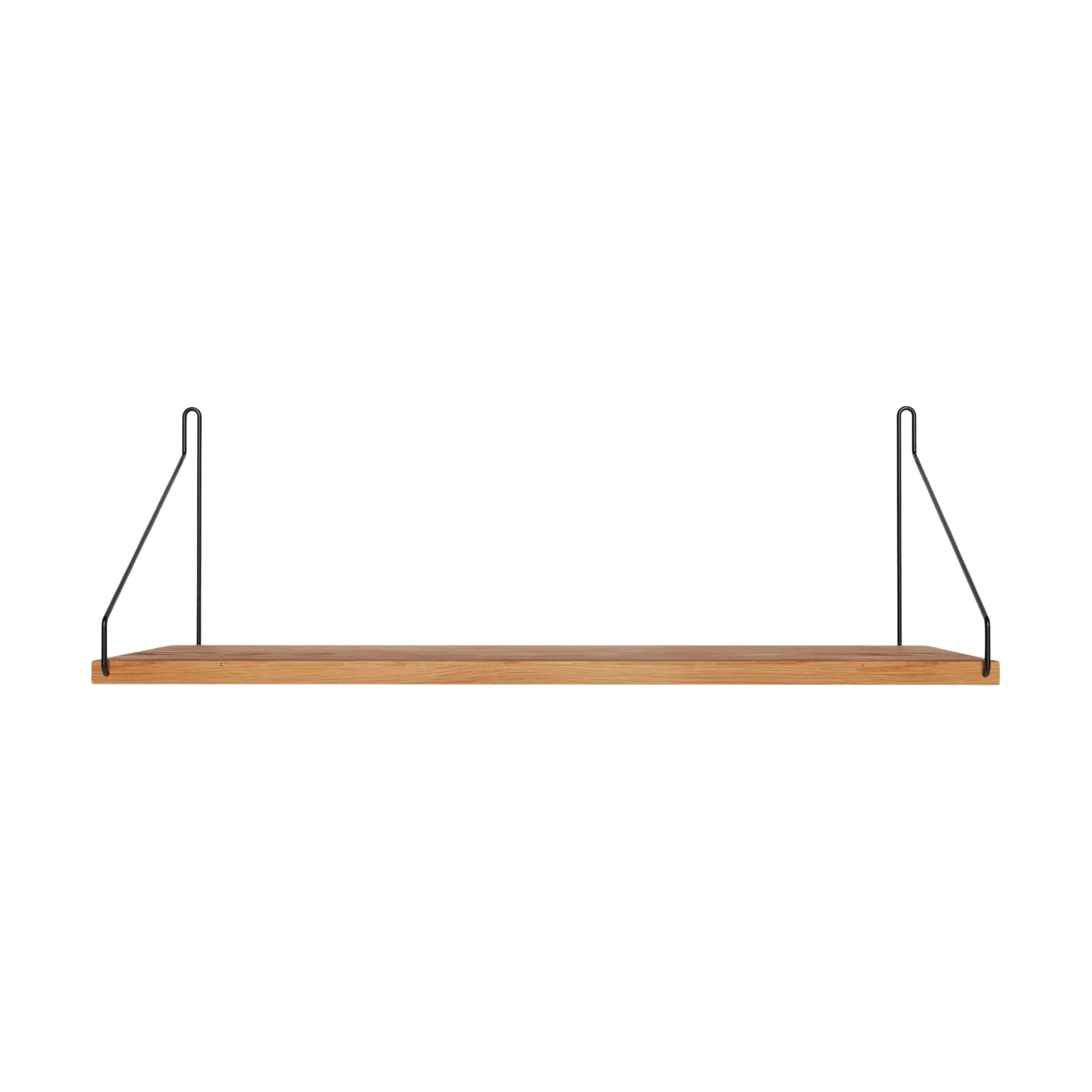 Single Shelf Wandregal, Eiche-Schwarz, 60x20 cm FRAMA