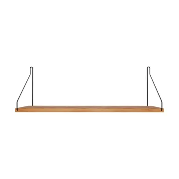 Single Shelf Wandregal - Eiche-Schwarz, 60x20 cm - FRAMA