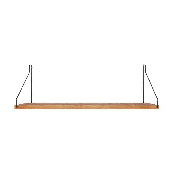 Single Shelf Wandregal - Eiche-Schwarz, 60x20 cm - FRAMA