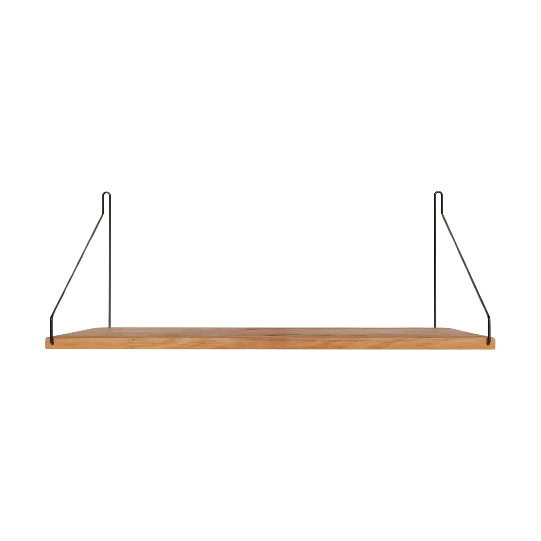 Single Shelf Wandregal, Eiche-Schwarz, 60x27 cm FRAMA
