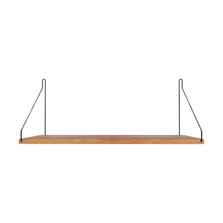 Single Shelf Wandregal - Eiche-Schwarz, 60x27 cm - FRAMA