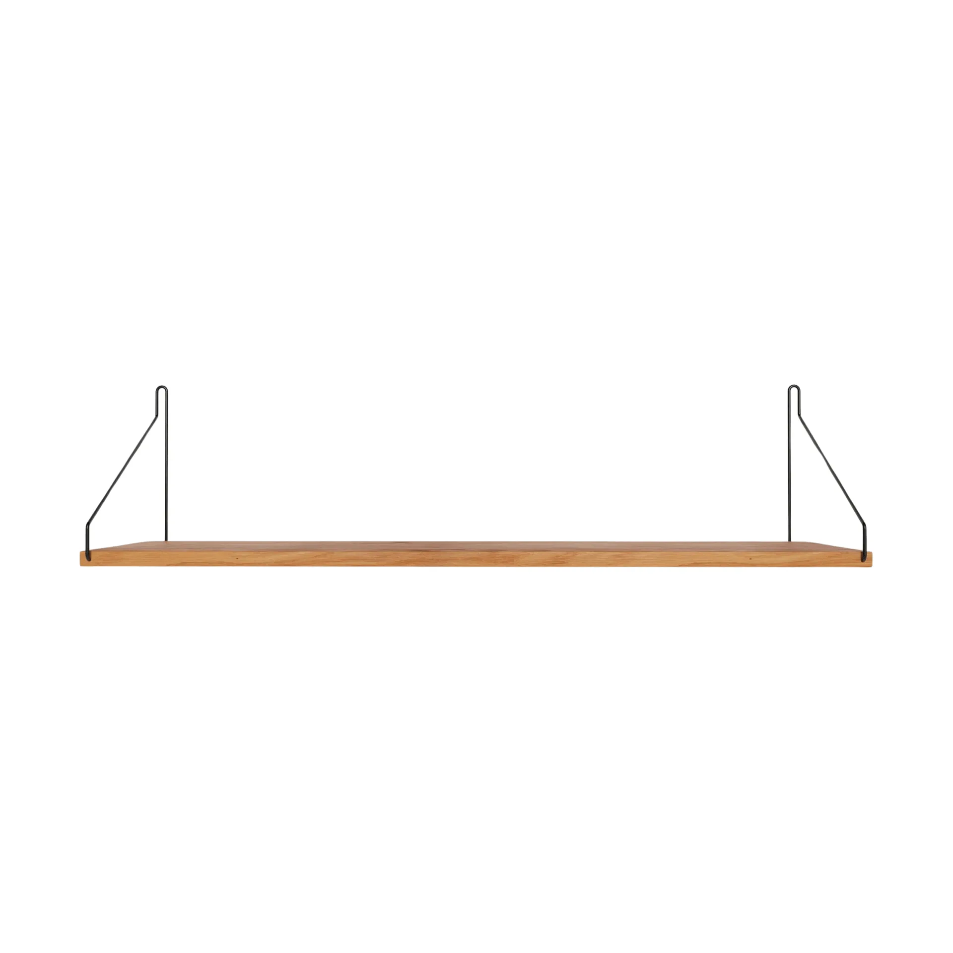 Single Shelf Wandregal, Eiche-Schwarz, 80x20 cm FRAMA