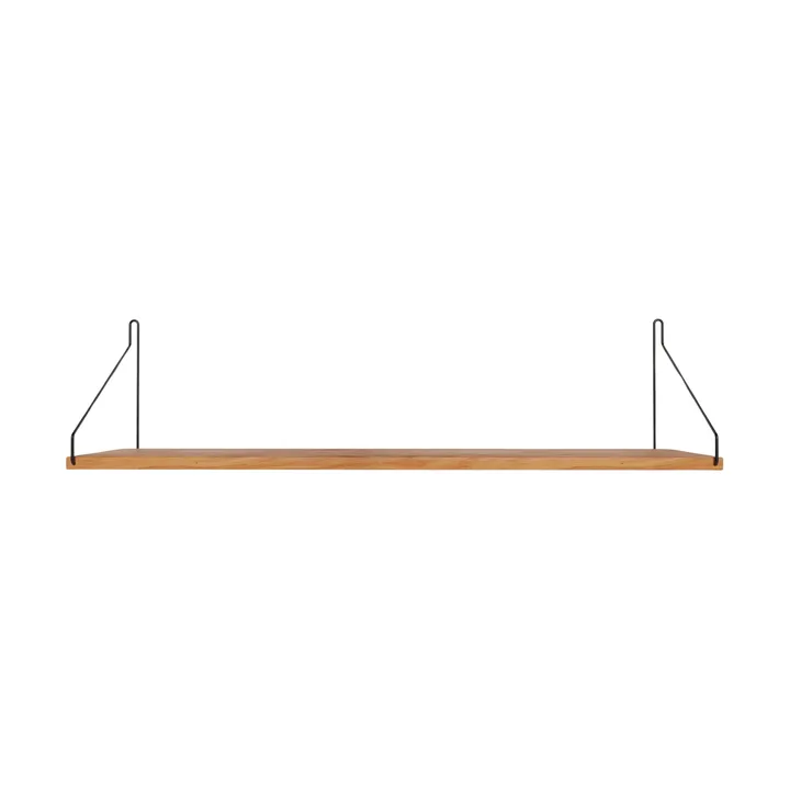 Single Shelf Wandregal - Eiche-Schwarz, 80x20 cm - FRAMA