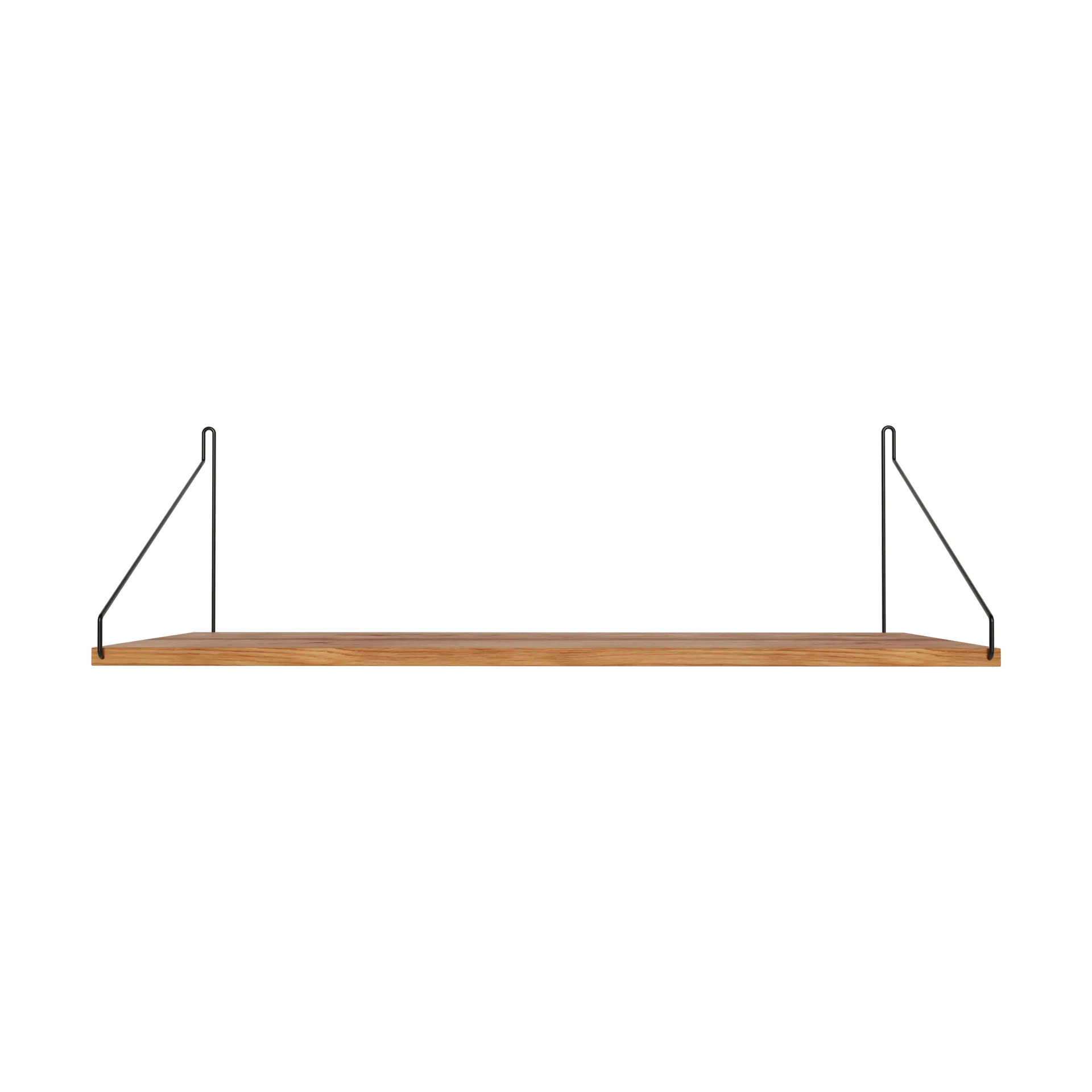 Single Shelf Wandregal, Eiche-Schwarz, 80x27 cm FRAMA