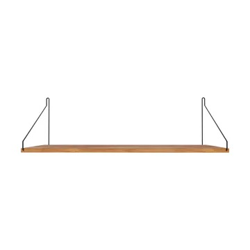 Single Shelf Wandregal - Eiche-Schwarz, 80x27 cm - FRAMA