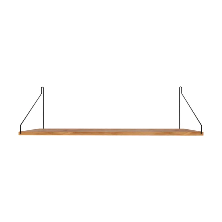 Single Shelf Wandregal - Eiche-Schwarz, 80x27 cm - FRAMA