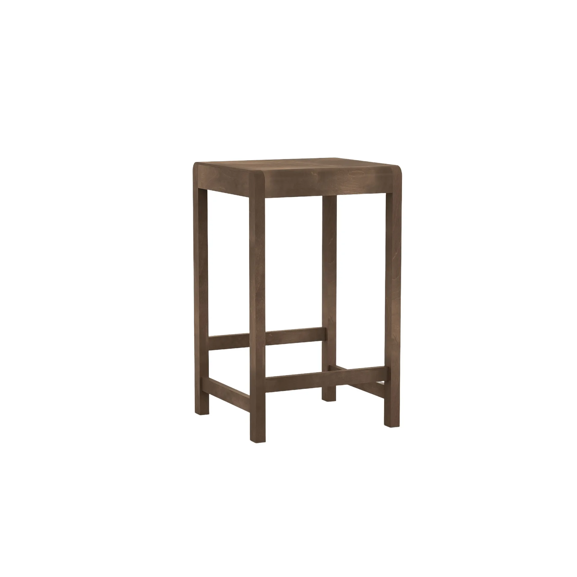 Stool 01 Barhocker, Dunkelbraune Birke, 65 cm FRAMA