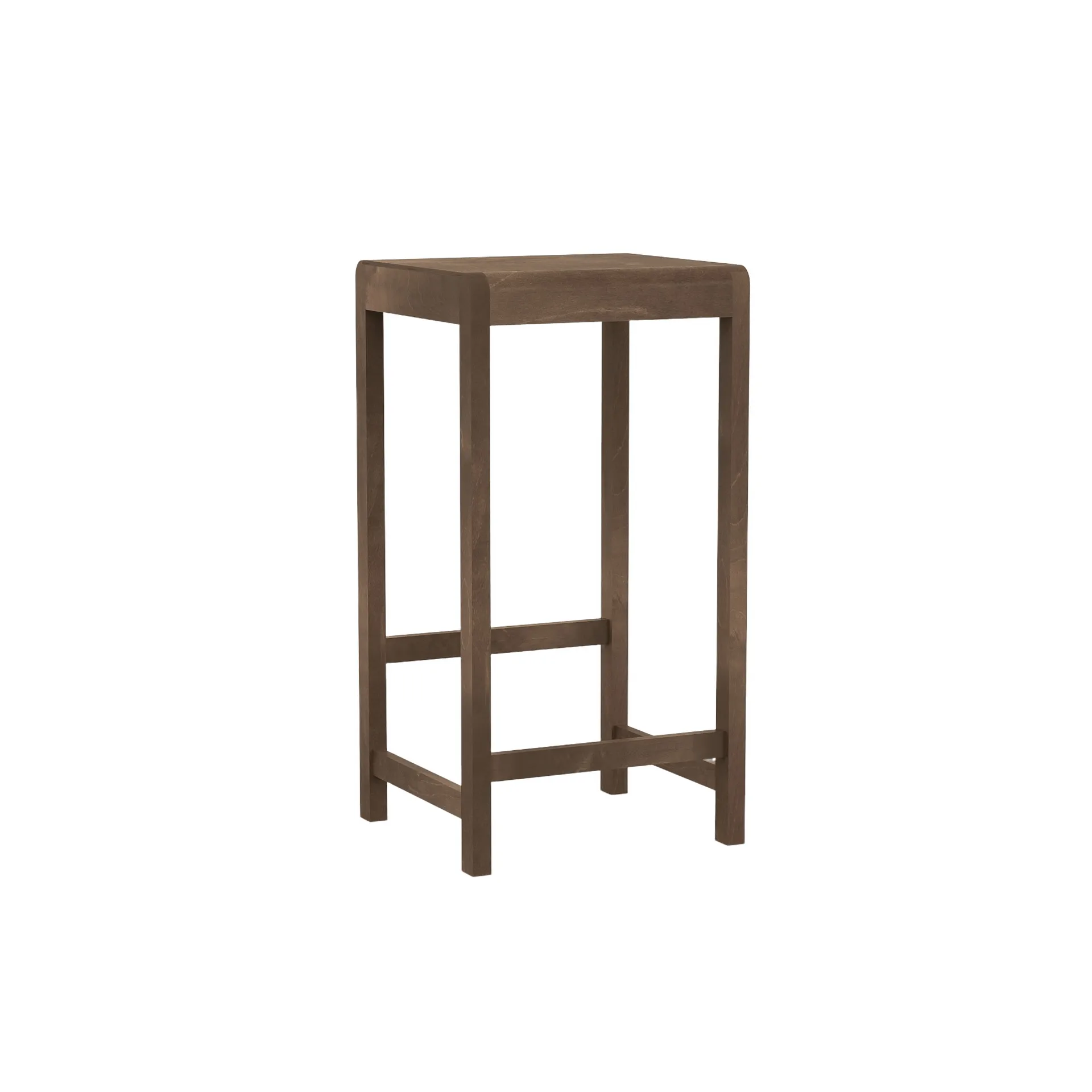 Stool 01 Barhocker, Dunkelbraune Birke, 76 cm FRAMA