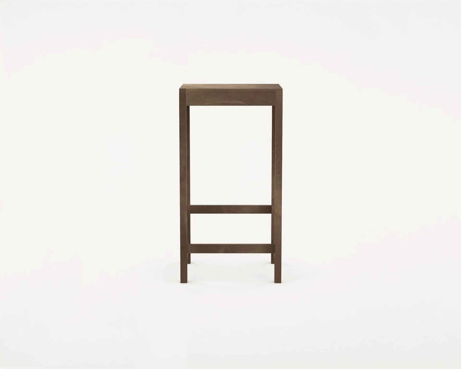 Stool 01 Barhocker, Dunkelbraune Birke, 76 cm FRAMA