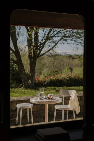 Tasca runder Hocker - Aluminium, H: 46 cm - FRAMA