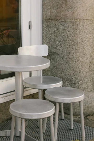 Tasca runder Hocker - Aluminium, H: 46 cm - FRAMA