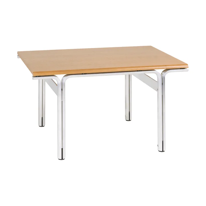 Union Beistelltisch - Aluminium-warmbraune Esche, 60x45x34 cm - FRAMA