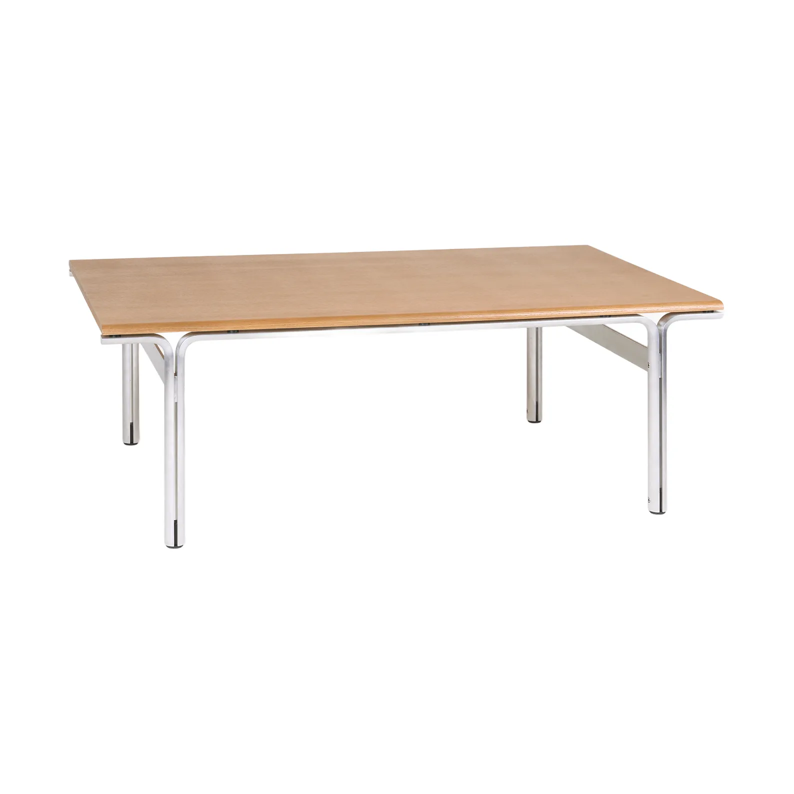 Union Couchtisch, Aluminium-warmbraune Esche, 97x60x34,5 cm FRAMA