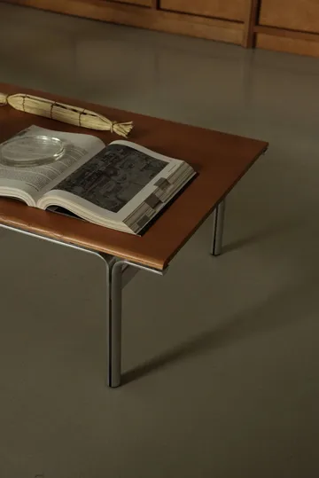 Union Couchtisch - Aluminium-warmbraune Esche, 97x60x34,5 cm - FRAMA
