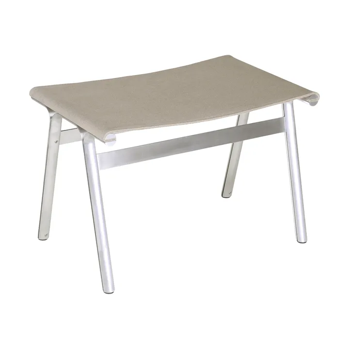 Union Hocker - Aluminium-Sandstone Linen, H: 40,6 cm - FRAMA