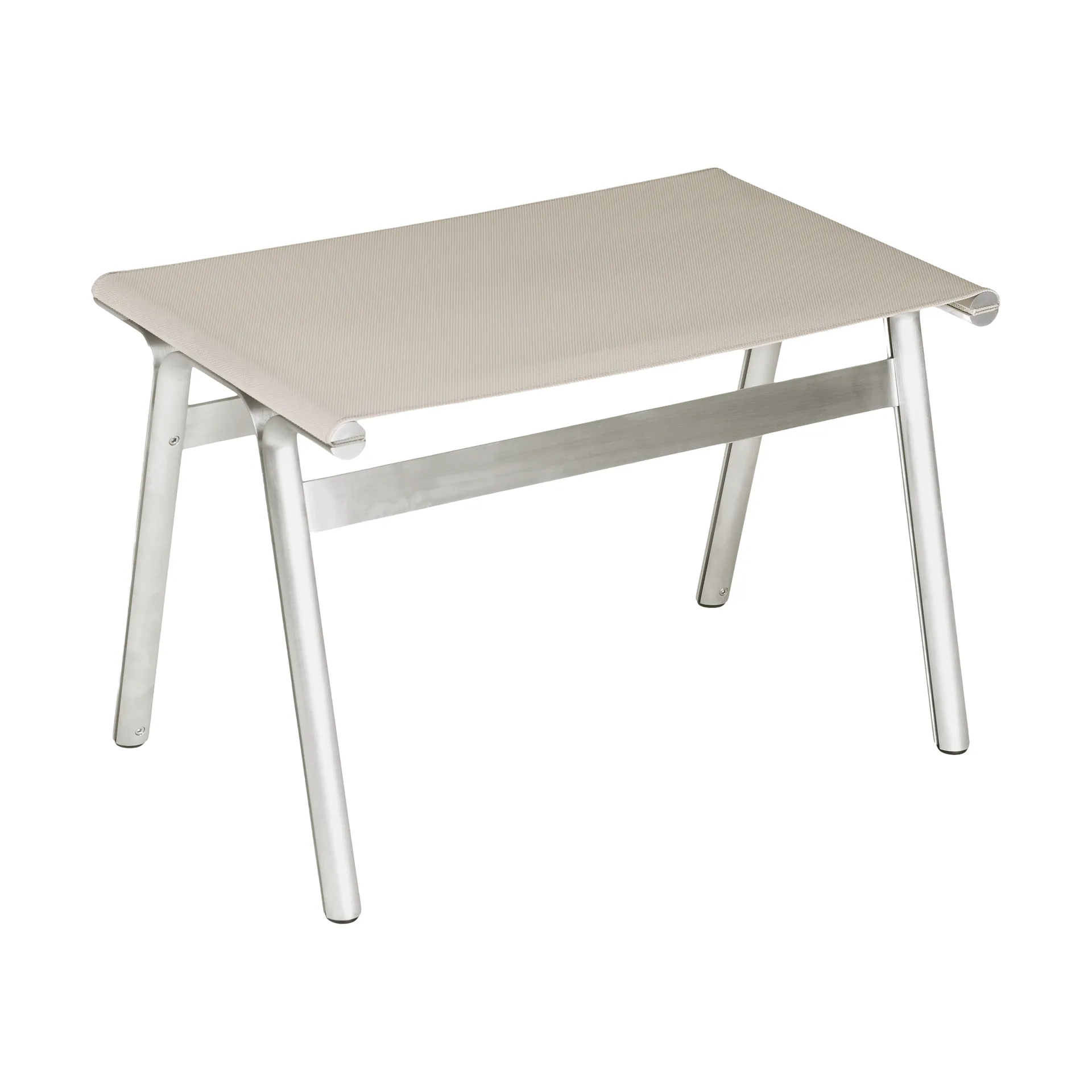 Union Hocker, Aluminium-Sandstone Mesh, H: 40,6 cm FRAMA