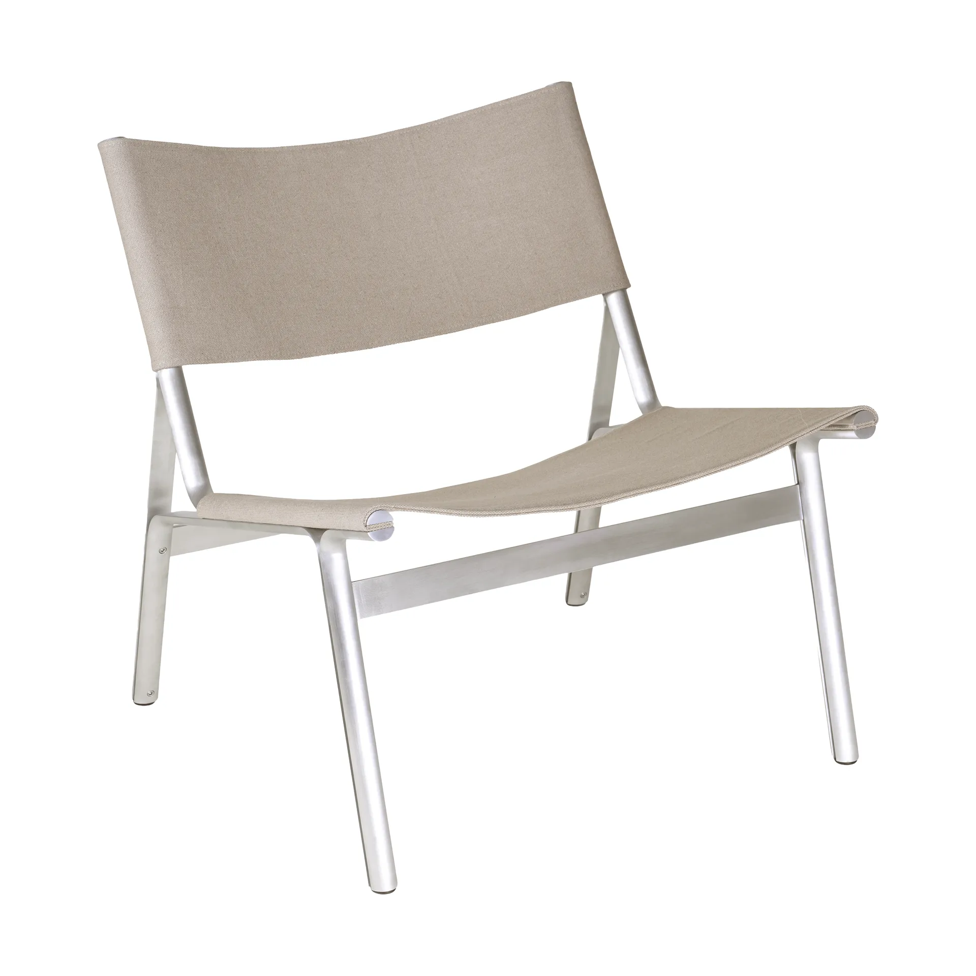 Union Loungesessel, Aluminium-Sandstone Linen FRAMA