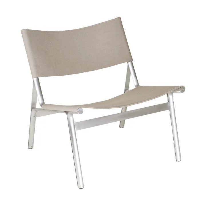 Union Loungesessel - Aluminium-Sandstone Linen - FRAMA