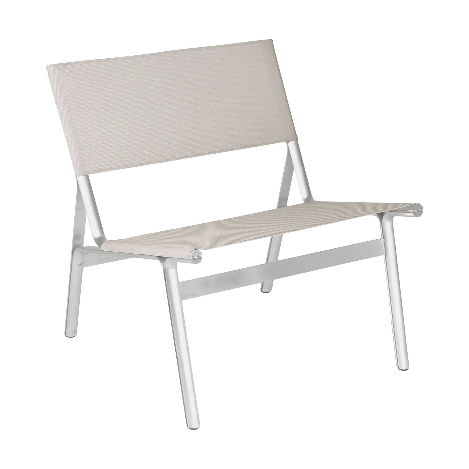 Union Loungesessel, Aluminium-Sandstone Mesh FRAMA
