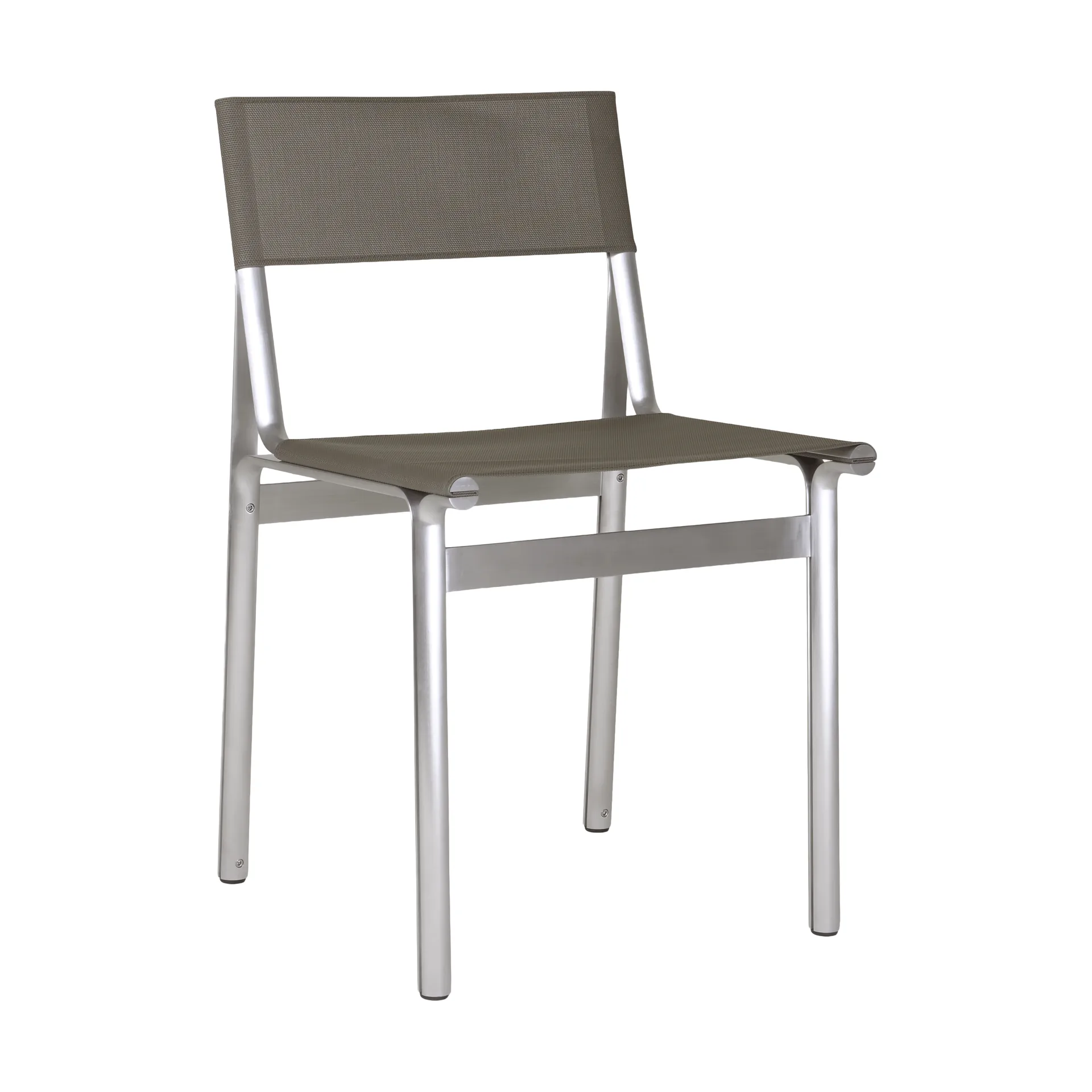 Union Stuhl, Aluminium-Taupe Mesh FRAMA