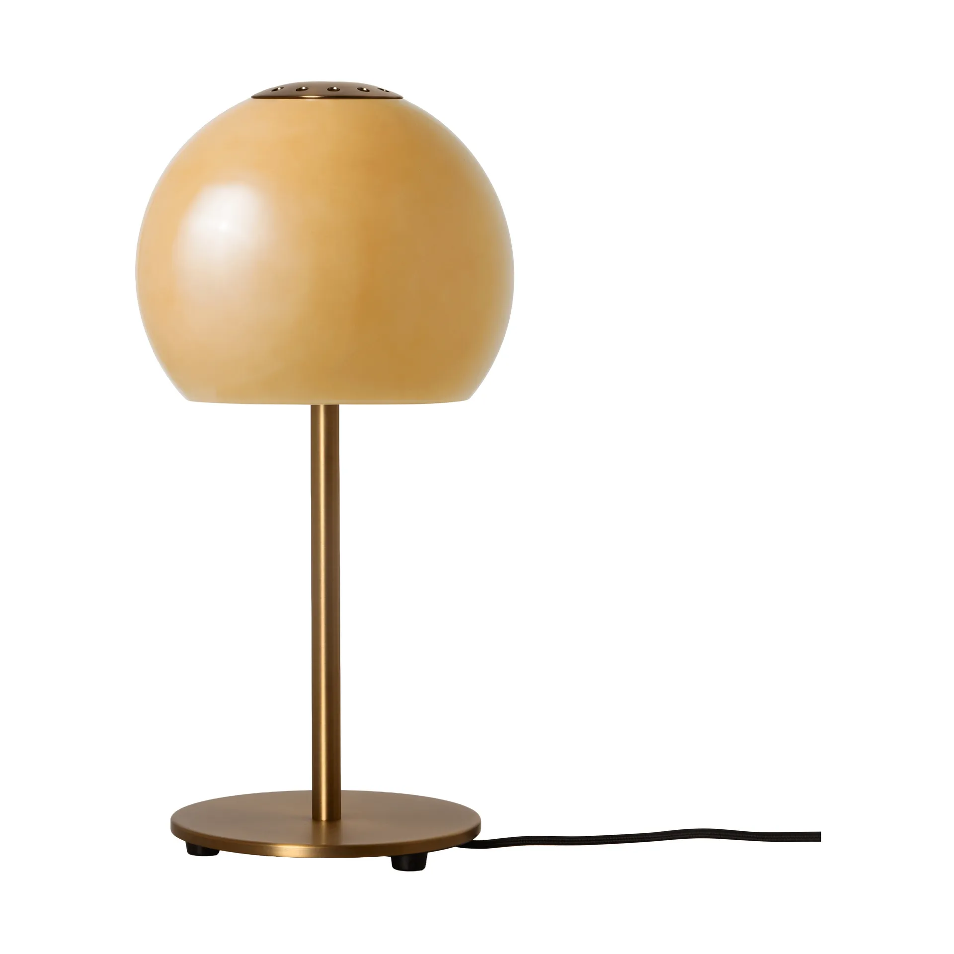 Ball glass Tischlampe, Amber, Ø18 cm Frandsen