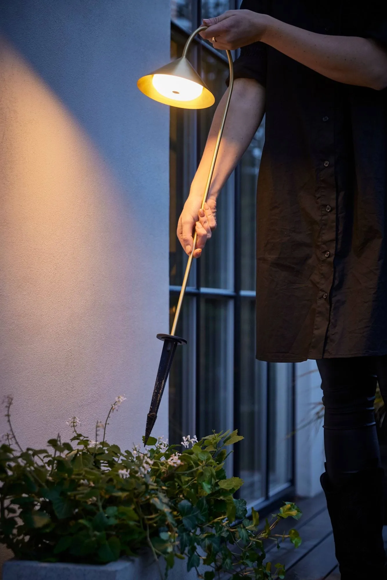 Grasp garden spear Gartenleuchte, Massives Messing, 82 cm Frandsen