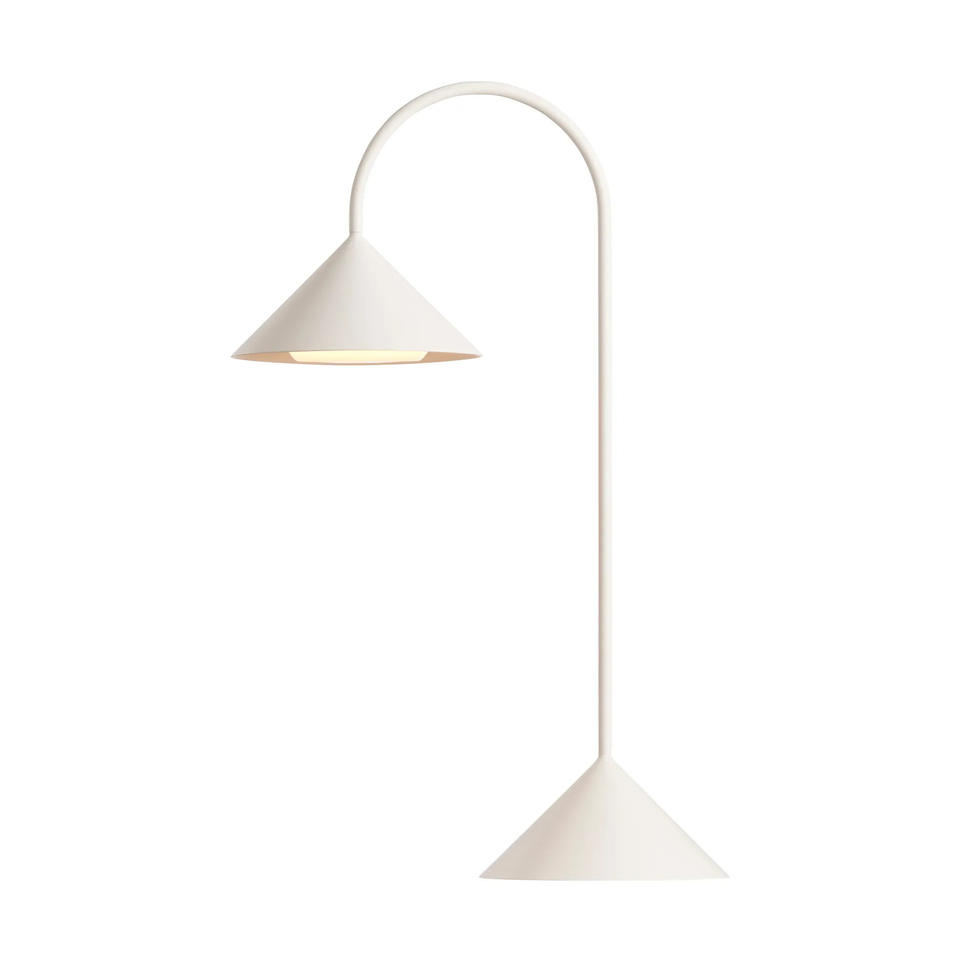 Grasp tragbare Tischleuchte, Matt White, 47 cm Frandsen
