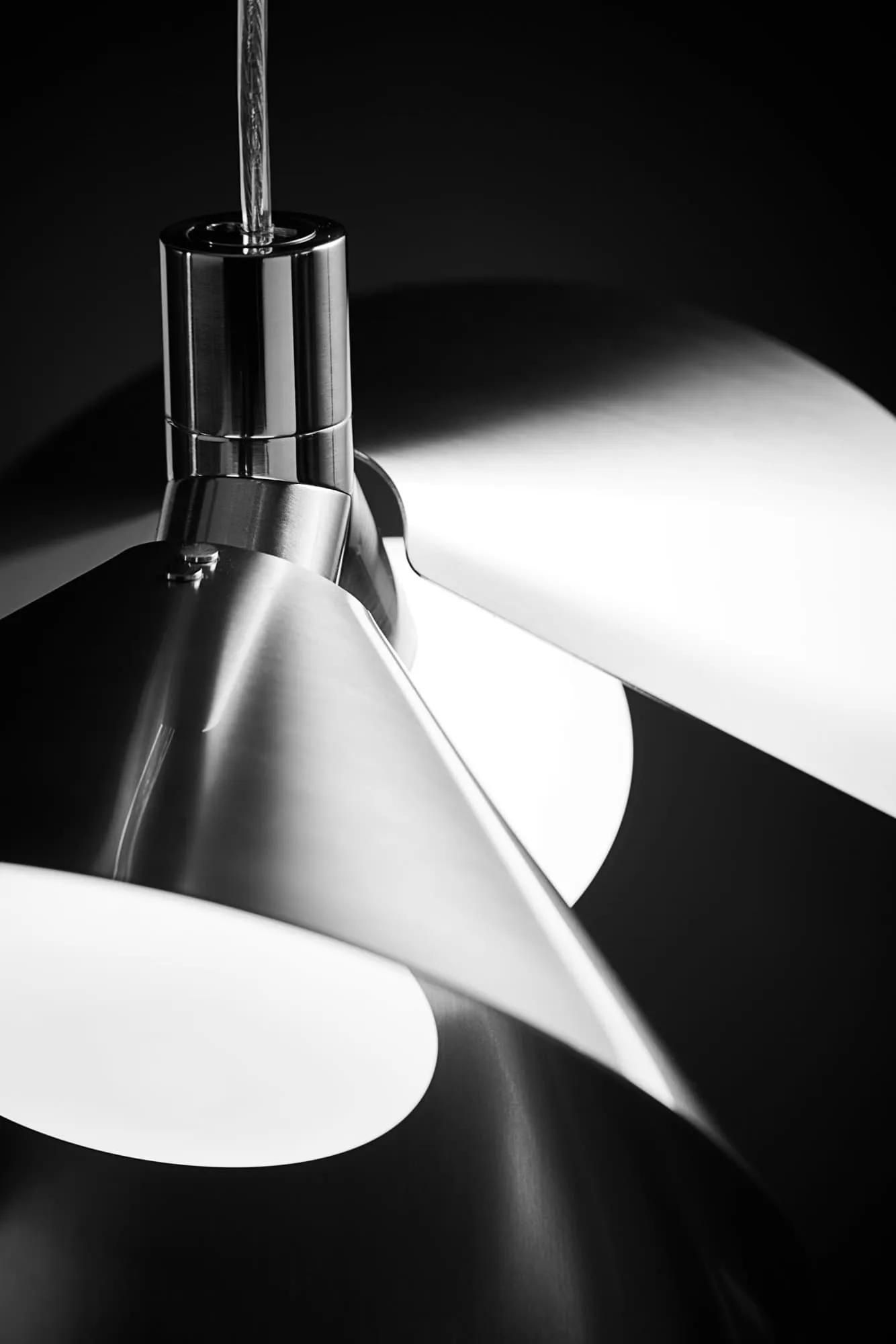 Peel Pendelleuchte, Brushed stainless steel Frandsen