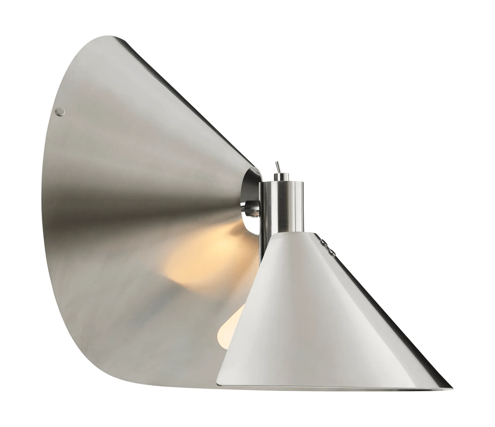 Peel Wandleuchte, Brushed stainless steel Frandsen