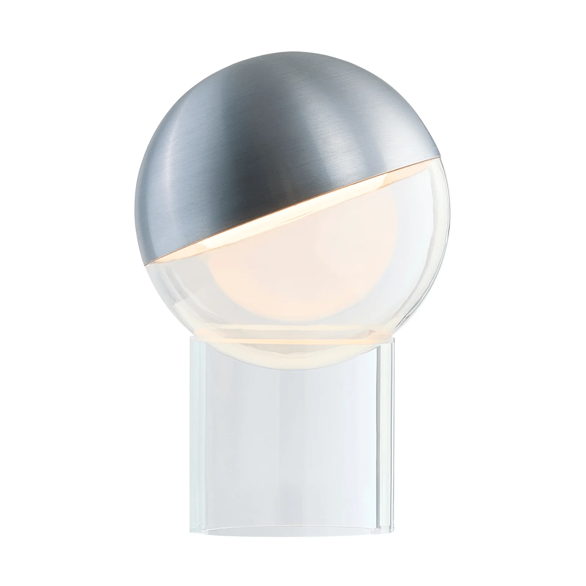 Pila Tischlampe tragbar, Gebürstetes Aluminium Frandsen
