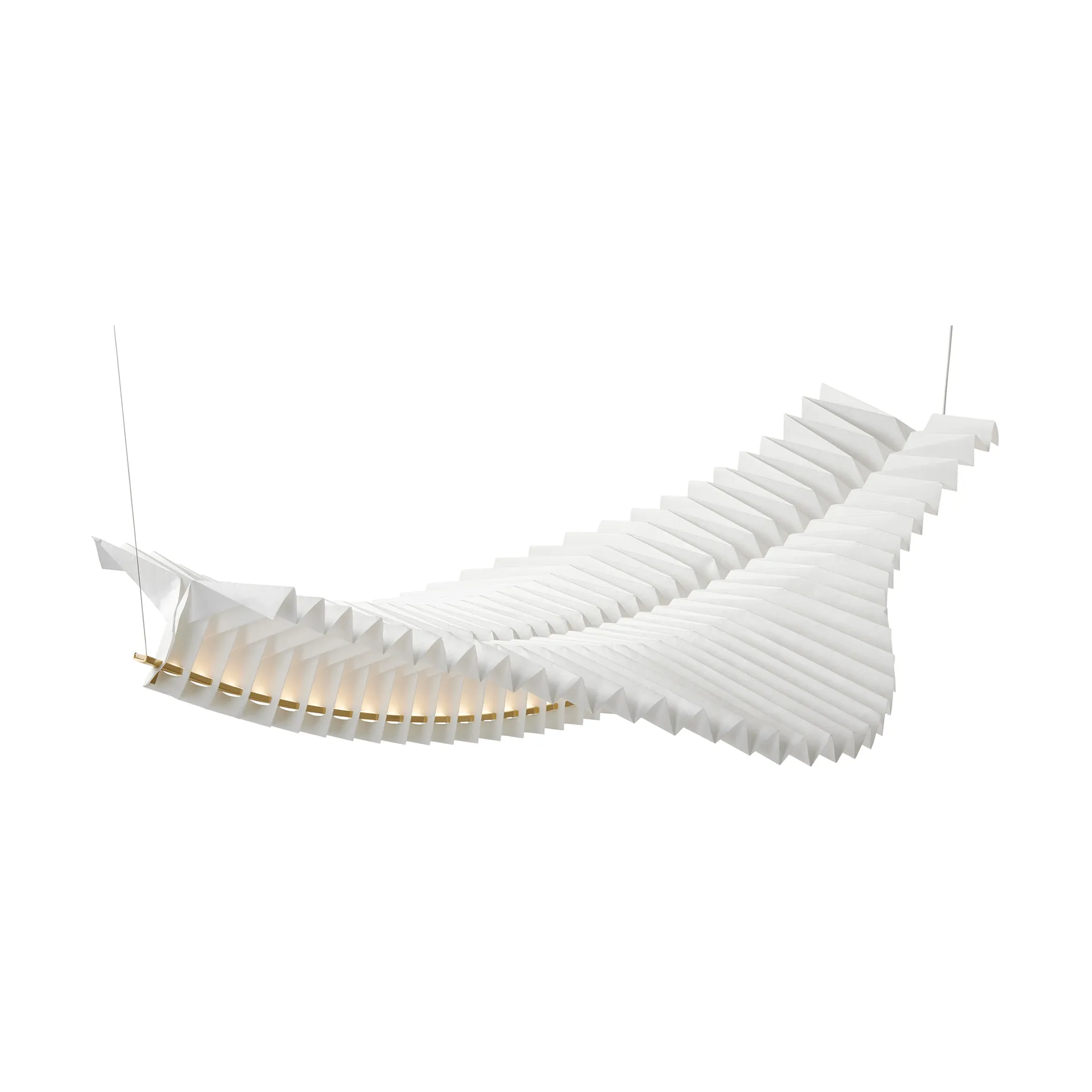 Sora Pendelleuchte, Solid brass-white Frandsen