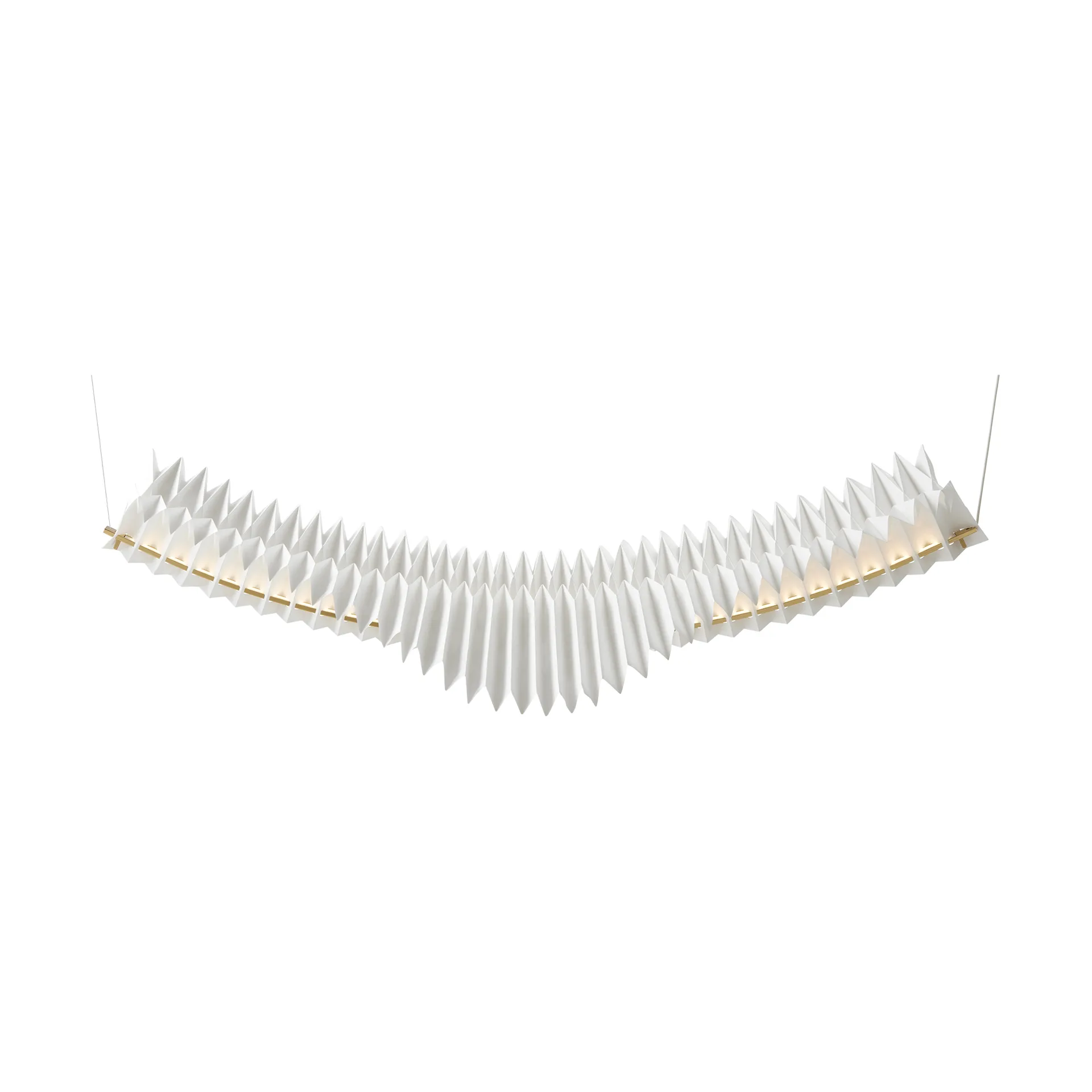 Sora Pendelleuchte, Solid brass-white Frandsen
