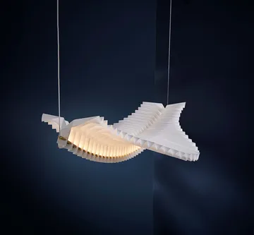 Sora Pendelleuchte - Solid brass-white - Frandsen