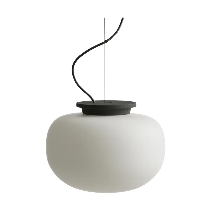 Supernate Pendelleuchte - Opal white-black, Ø28 cm - Frandsen