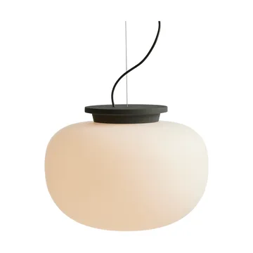 Supernate Pendelleuchte - Opal white-black, Ø38 cm - Frandsen
