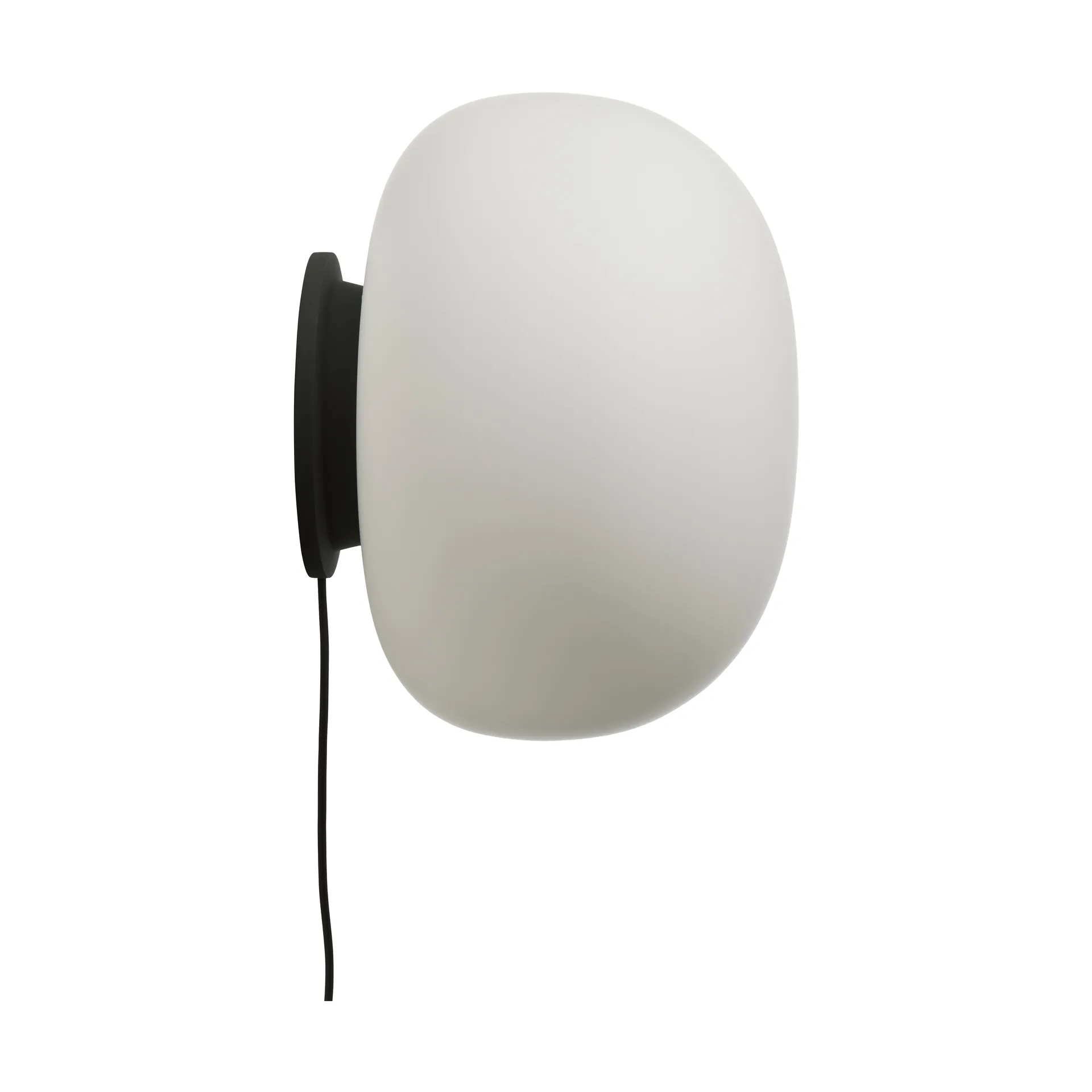 Supernate Wandleuchte, Opal white-black, Ø38 cm Frandsen