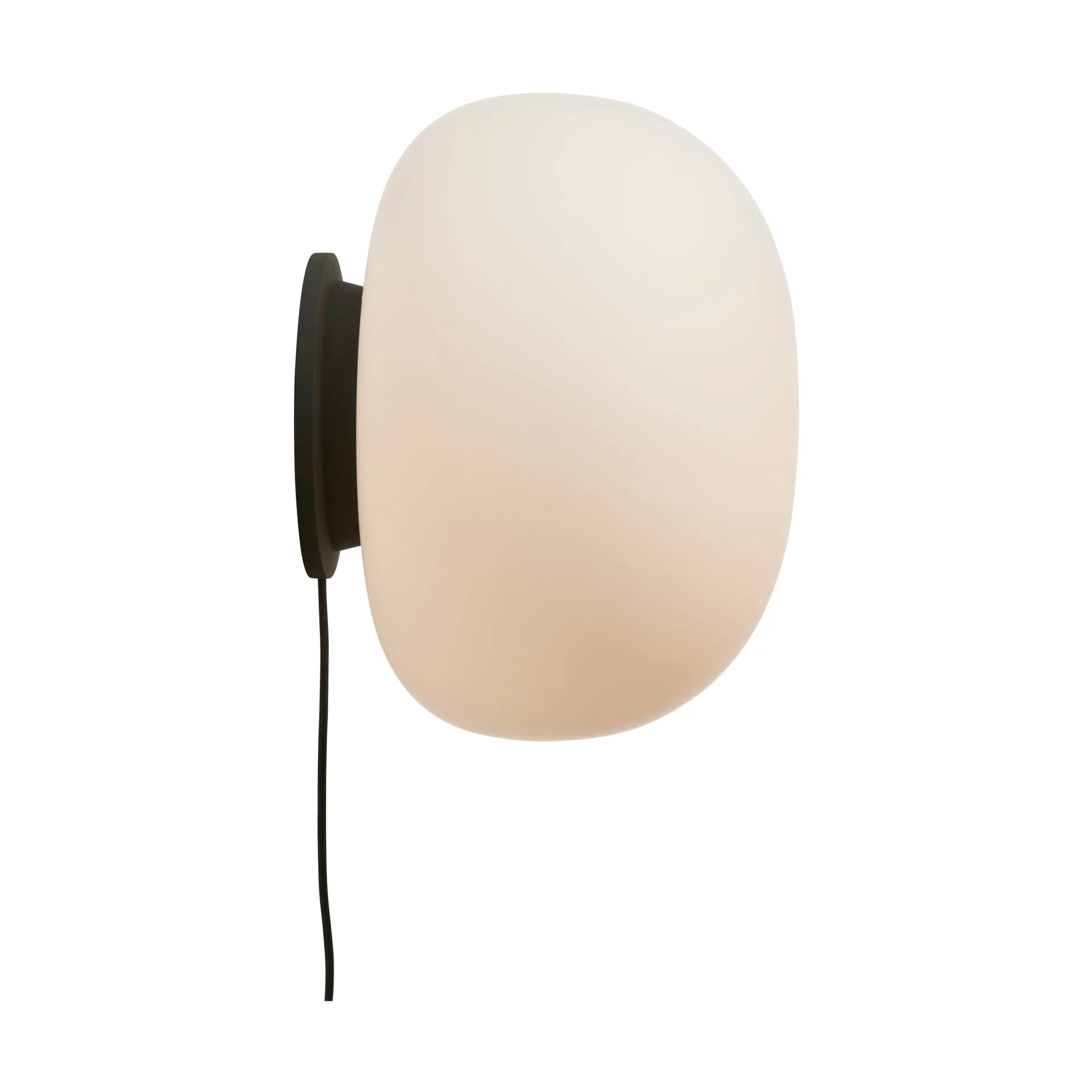 Supernate Wandleuchte, Opal white-black, Ø38 cm Frandsen