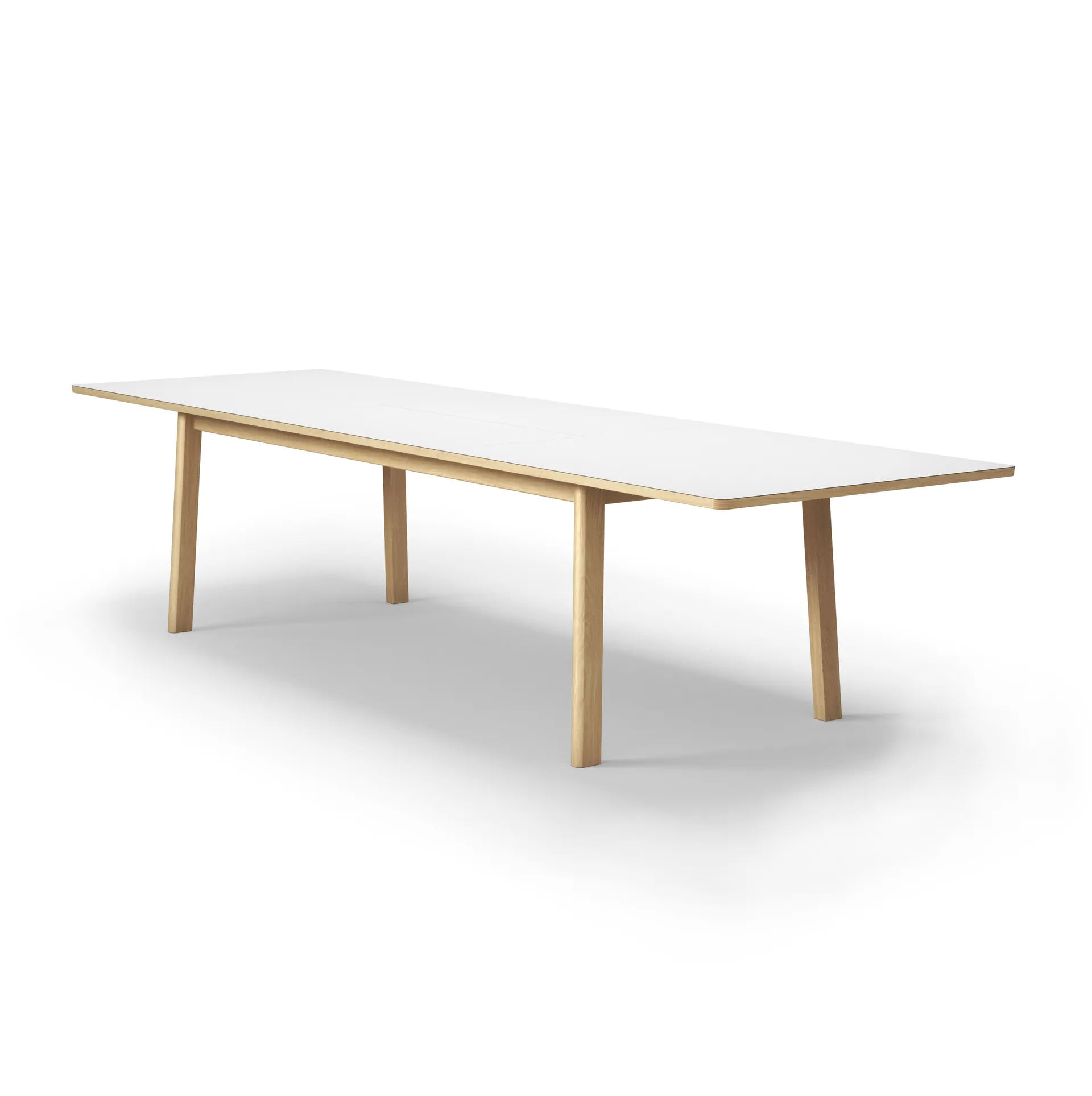 Ana Esstisch 220-320x95 cm, Das Nanolaminat vit-såpad ek Fredericia Furniture