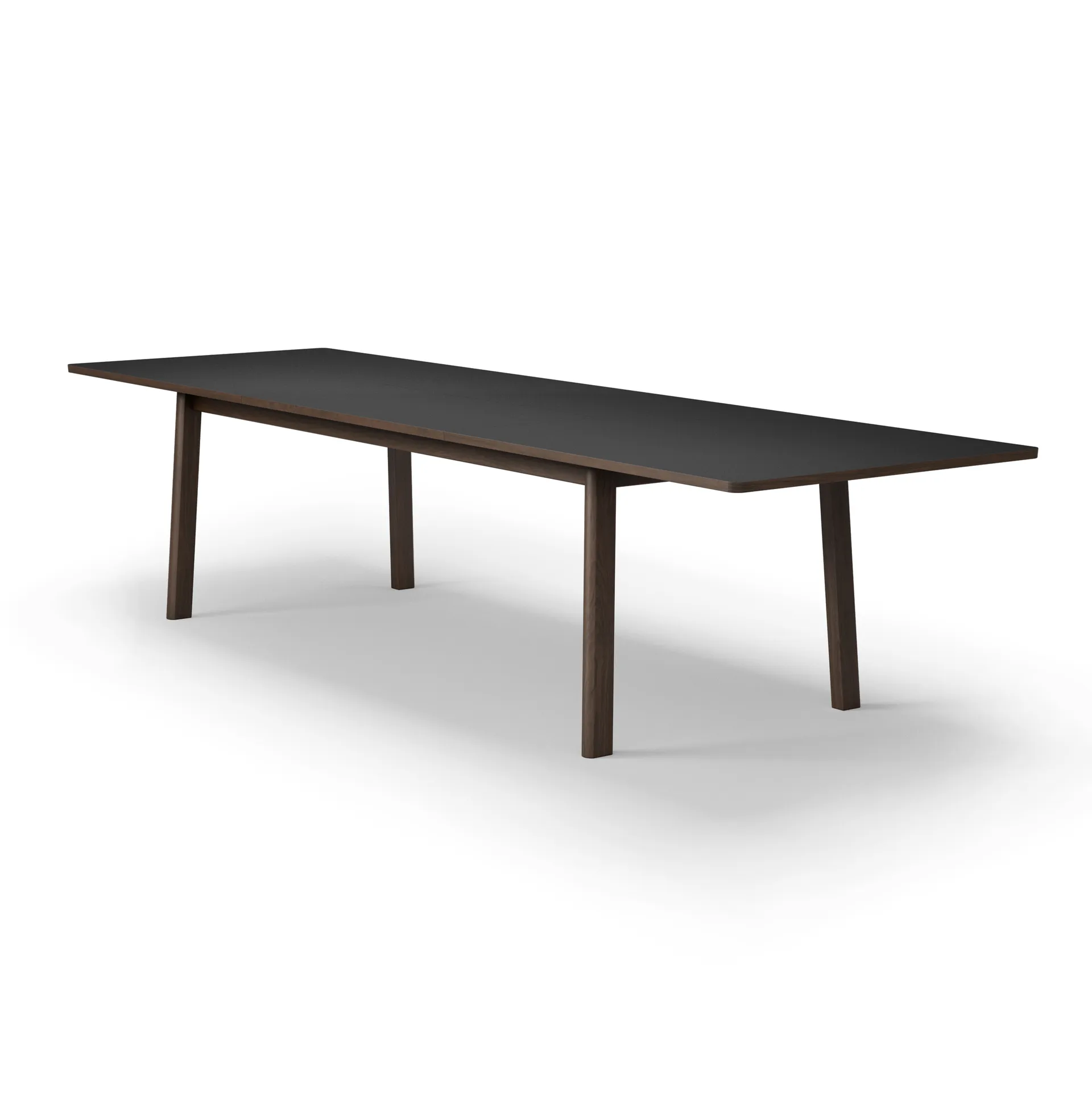 Ana Esstisch 220-320x95 cm, Nanolaminat schwarz-geräucherte Eiche Fredericia Furniture