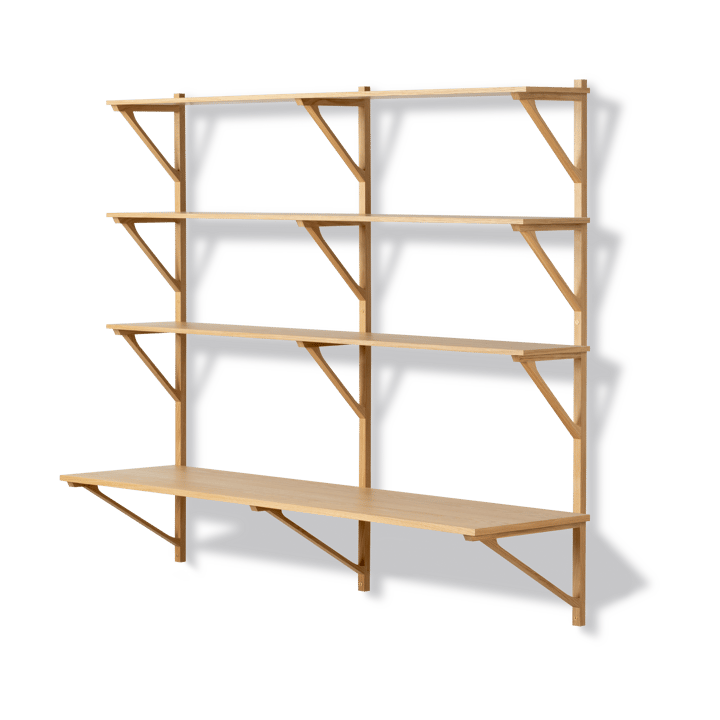 BM29 Regal mit Schreibtisch 149x134 cm - Eiche lackiert - Fredericia Furniture