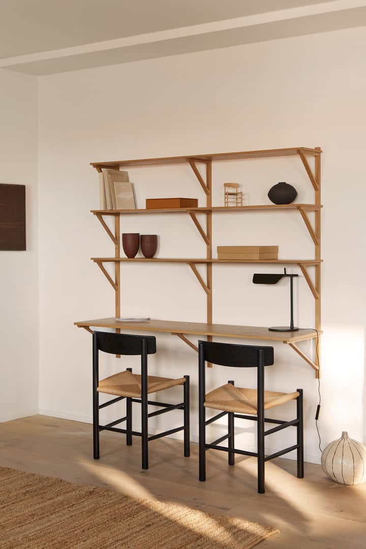 BM29 Regal mit Schreibtisch 149x134 cm, Eiche lackiert Fredericia Furniture