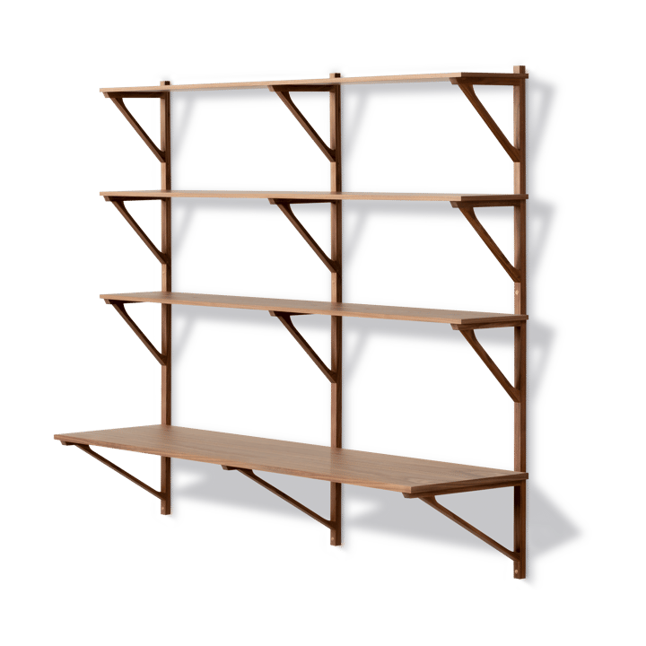 BM29 Regal mit Schreibtisch 149x134 cm - Walnut-Lack - Fredericia Furniture