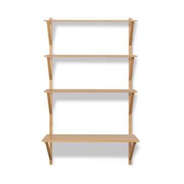 BM29 Regal mit Schreibtisch 78x134 cm - Eiche lackiert - Fredericia Furniture