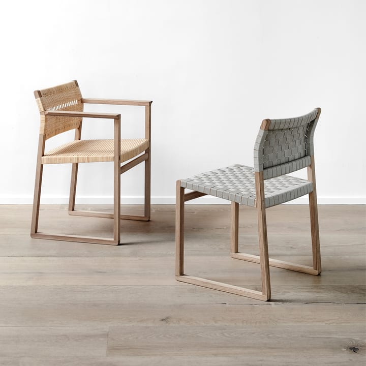 BM62 Armstuhl, Geflochtene natur-öligierte Eichenstativ Fredericia Furniture