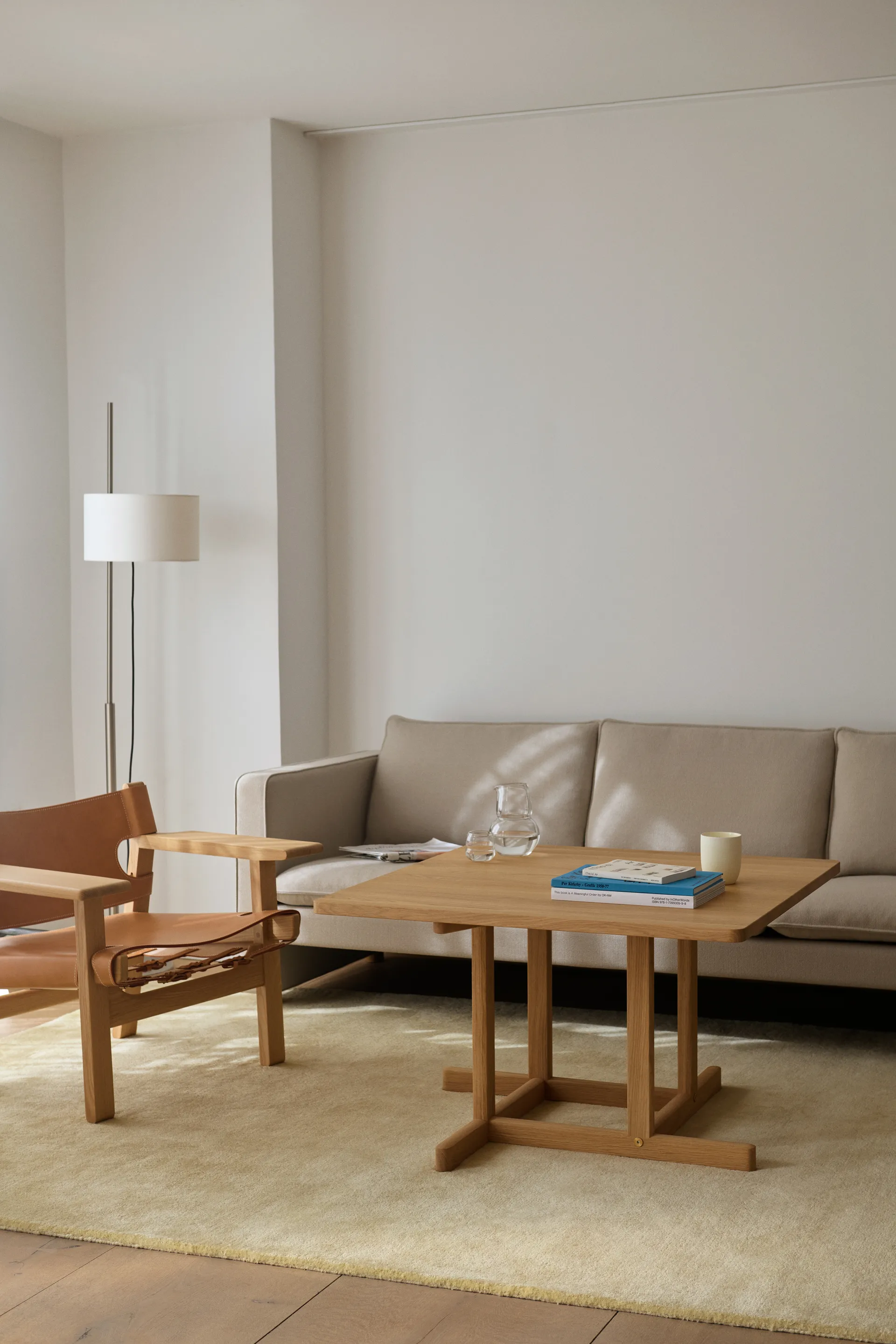 BM80 Mogensen Coffee Table 90x90 cm, Hell geölte Eiche Fredericia Furniture