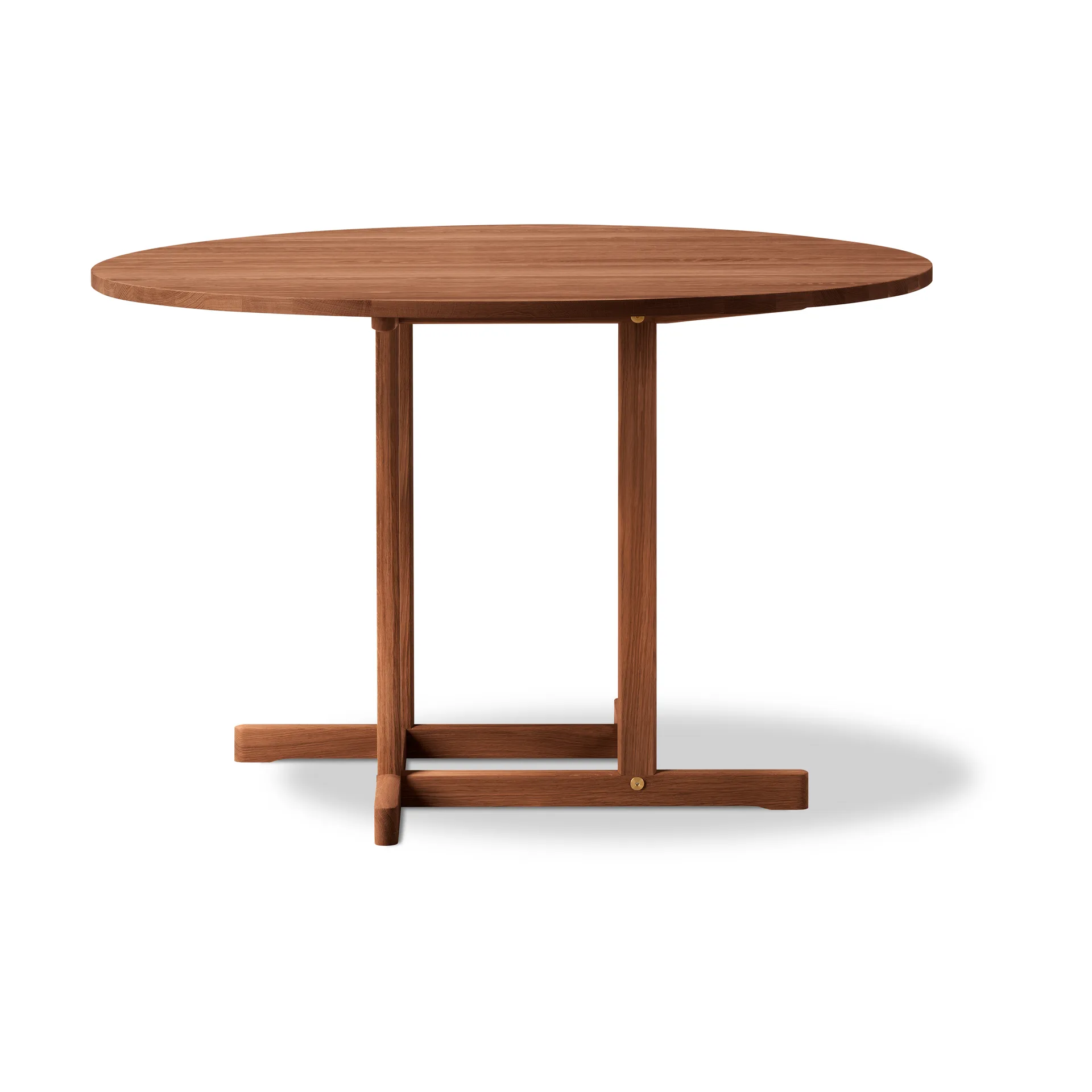 BM80 Mogensen Shaker Table Tisch Ø120 cm, Geräucherte geölte Eiche Fredericia Furniture