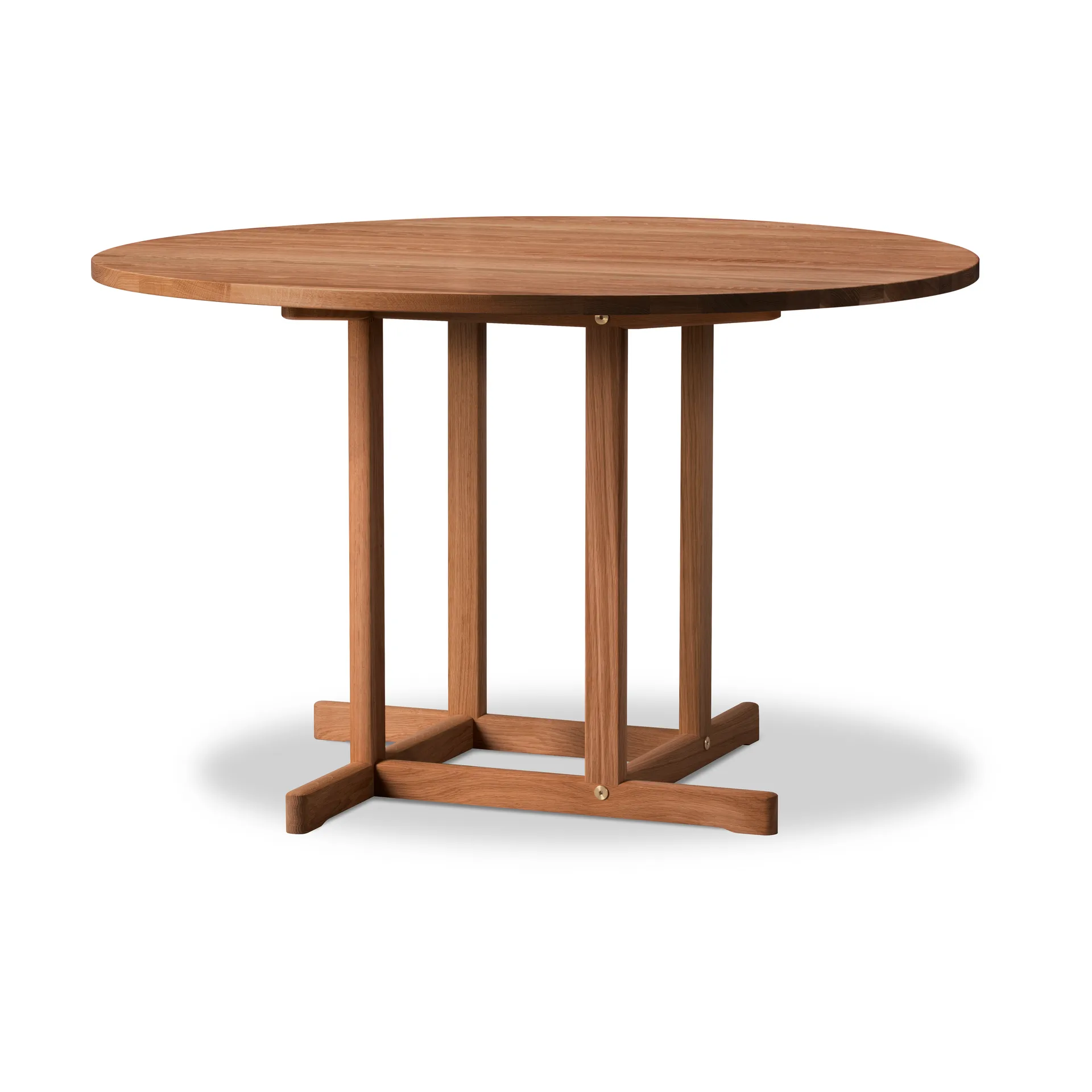BM80 Mogensen Shaker Table Tisch Ø120 cm, Geräucherte geölte Eiche Fredericia Furniture