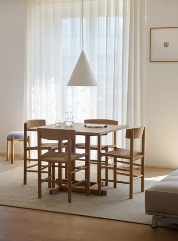 BM80 Mogensen Shaker Table Tisch 90x90 cm - Hell geölte Eiche - Fredericia Furniture